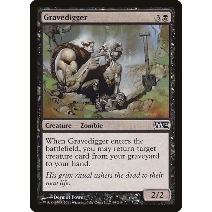 Magic: The Gathering Gravedigger (099) Lightly Played Foil
