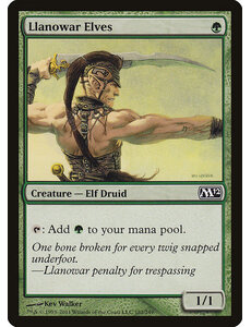 Magic: The Gathering Llanowar Elves (182) Moderately Played
