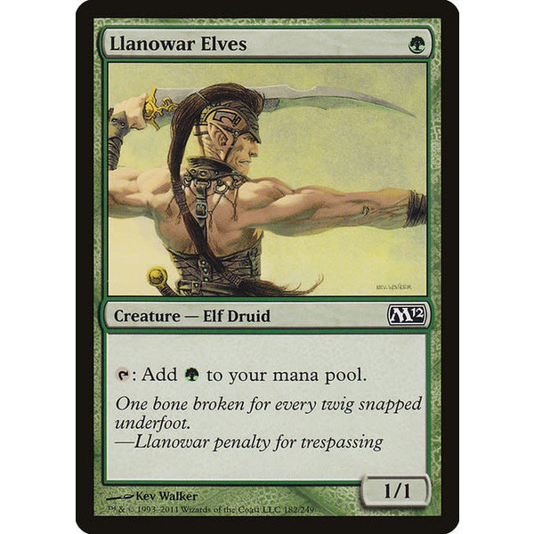 Magic: The Gathering Llanowar Elves (182) Moderately Played
