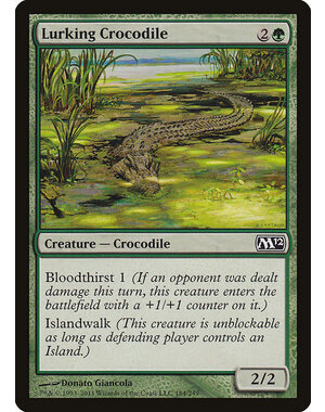 Magic: The Gathering Lurking Crocodile (184) Lightly Played Foil
