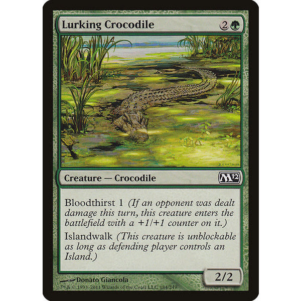 Magic: The Gathering Lurking Crocodile (184) Lightly Played Foil