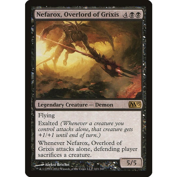 Magic: The Gathering Nefarox, Overlord of Grixis (103) Lightly Played