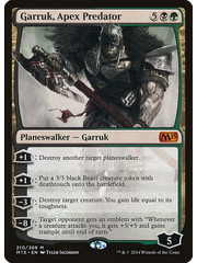 Magic: The Gathering Garruk, Apex Predator (210) Damaged