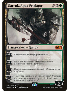 Magic: The Gathering Garruk, Apex Predator (210) Damaged