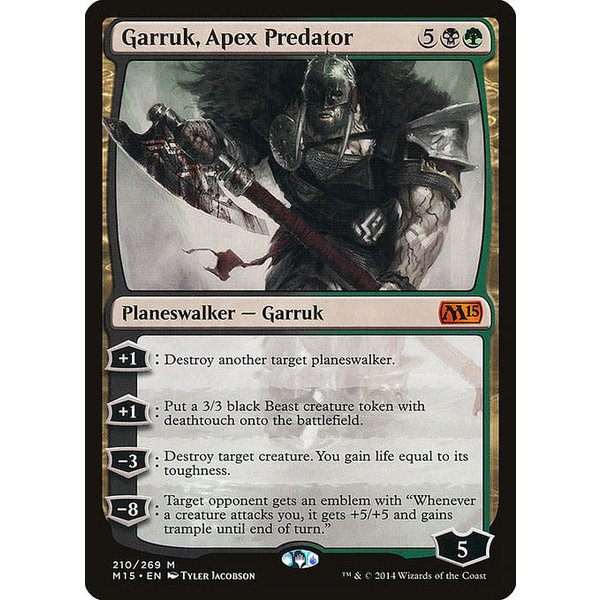 Magic: The Gathering Garruk, Apex Predator (210) Damaged