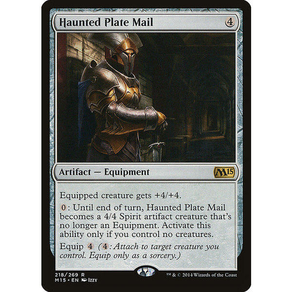 Magic: The Gathering Haunted Plate Mail (218) Lightly Played