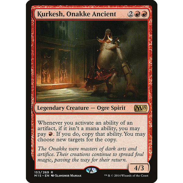 Magic: The Gathering Kurkesh, Onakke Ancient (153) Lightly Played