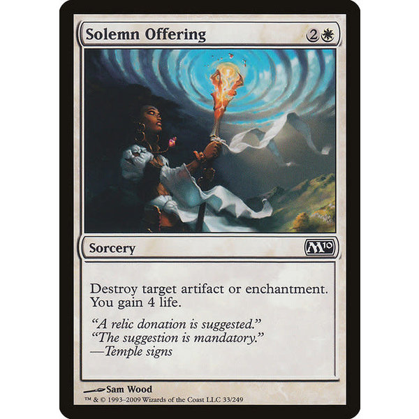 Magic: The Gathering Solemn Offering (033) Lightly Played