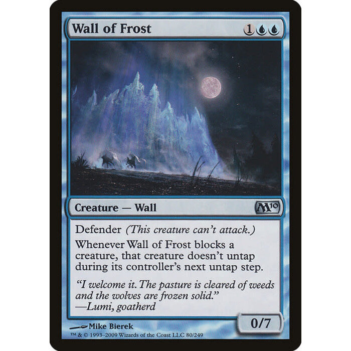 Magic: The Gathering Wall of Frost (080) Lightly Played