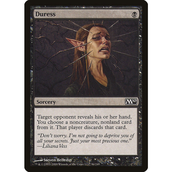 Magic: The Gathering Duress (096) Moderately Played Foil