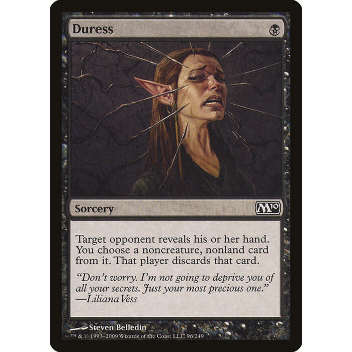 Magic: The Gathering Duress (096) Moderately Played Foil