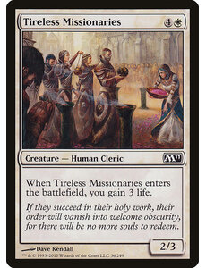 Magic: The Gathering Tireless Missionaries (036) Moderately Played