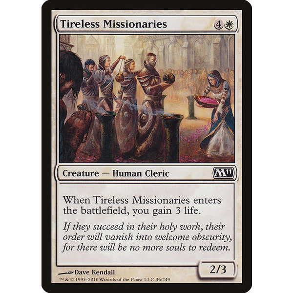 Magic: The Gathering Tireless Missionaries (036) Moderately Played