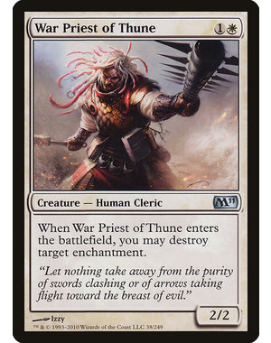 Magic: The Gathering War Priest of Thune (038) Moderately Played