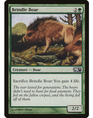 Magic: The Gathering Brindle Boar (166) Lightly Played