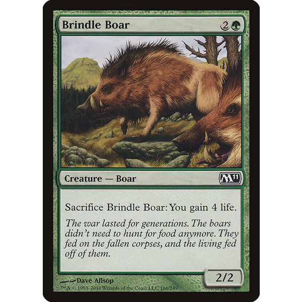 Magic: The Gathering Brindle Boar (166) Lightly Played