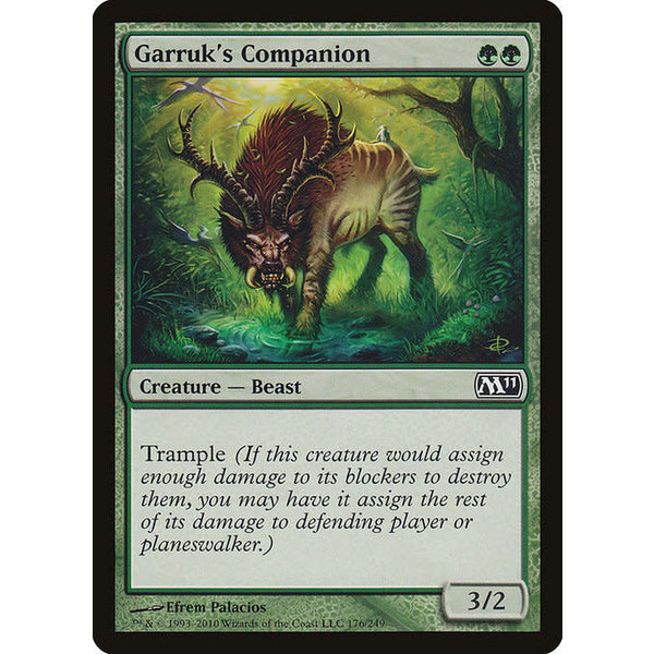 Magic: The Gathering Garruk's Companion (176) Moderately Played