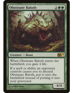 Magic: The Gathering Obstinate Baloth (188) Lightly Played