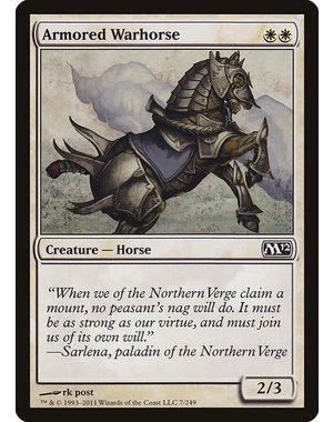 Magic: The Gathering Armored Warhorse (007) Lightly Played Foil