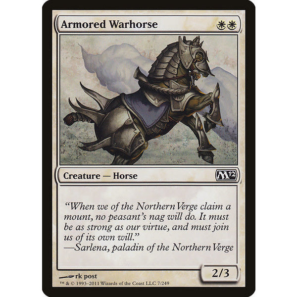 Magic: The Gathering Armored Warhorse (007) Lightly Played Foil
