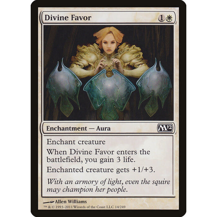 Magic: The Gathering Divine Favor (014) Lightly Played Foil