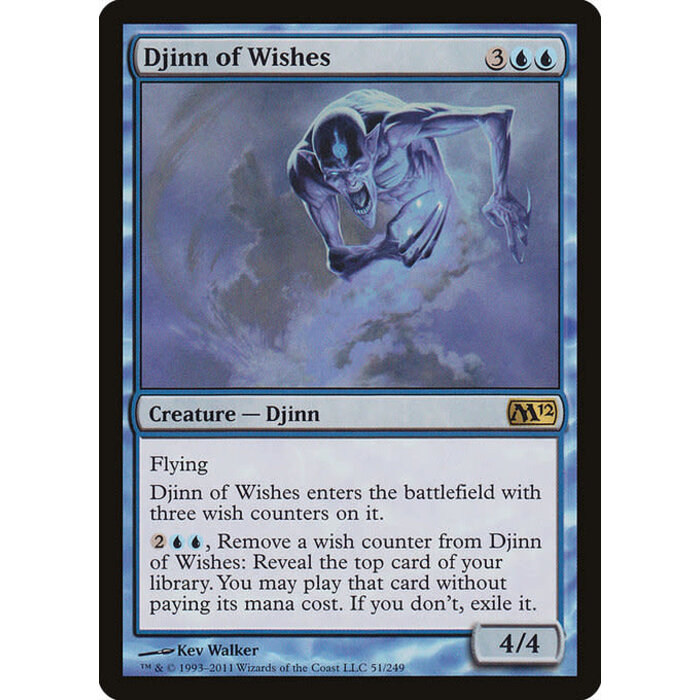 Magic: The Gathering Djinn of Wishes (051) Lightly Played