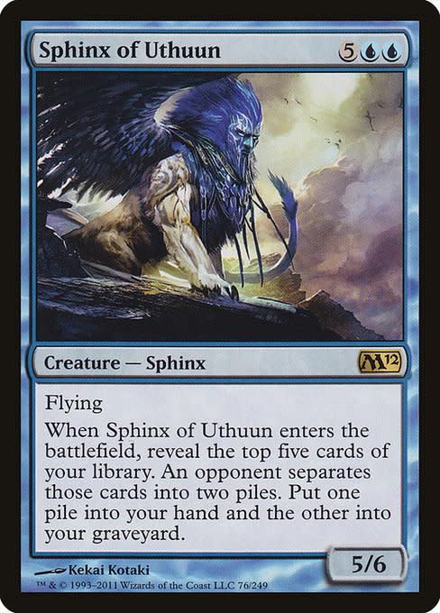 mtg sphinx cards of Magosi - Single Card 4/6 Illustrated by Mark Zug. Magic: The Gathering Sphinx of