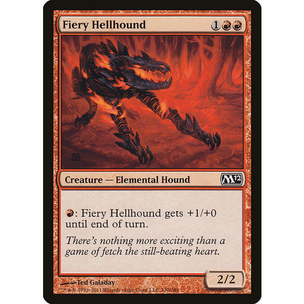Magic: The Gathering Fiery Hellhound (130) Lightly Played Foil