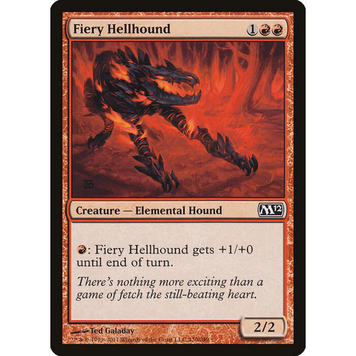 Magic: The Gathering Fiery Hellhound (130) Lightly Played Foil