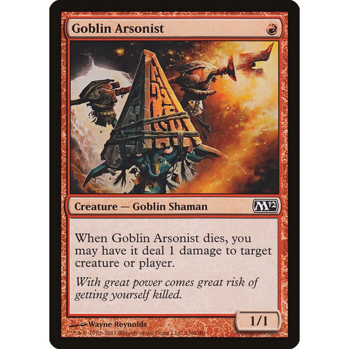 Magic: The Gathering Goblin Arsonist (136) Lightly Played Foil