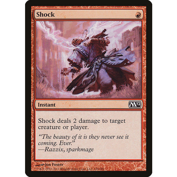 Magic: The Gathering Shock (154) Moderately Played Foil