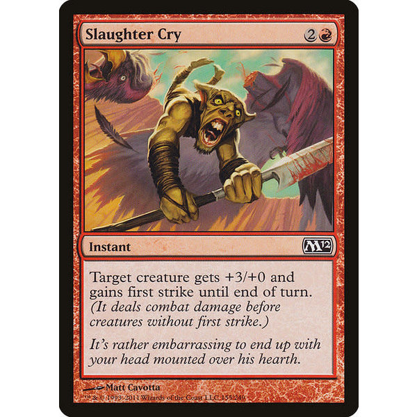 Magic: The Gathering Slaughter Cry (155) Lightly Played Foil