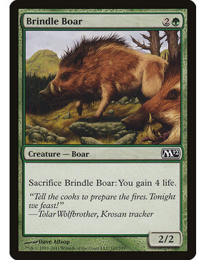 Magic: The Gathering Brindle Boar (167) Lightly Played