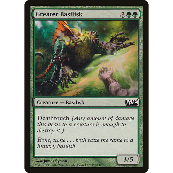 Magic: The Gathering Greater Basilisk (179) Lightly Played Foil