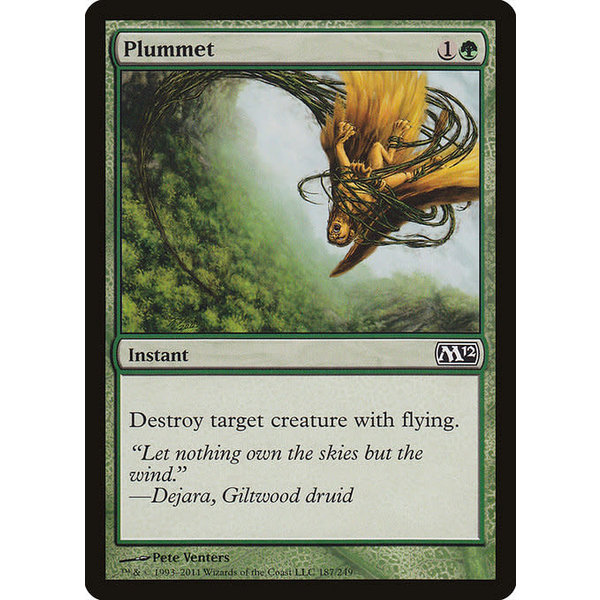 Magic: The Gathering Plummet (187) Lightly Played Foil