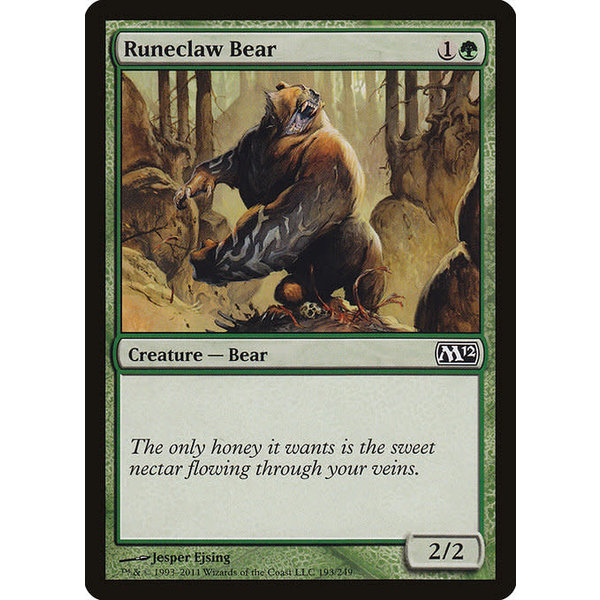 Magic: The Gathering Runeclaw Bear (193) Lightly Played Foil