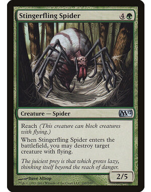 Magic: The Gathering Stingerfling Spider (197) Lightly Played Foil