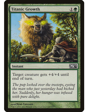 Magic: The Gathering Titanic Growth (198) Lightly Played Foil