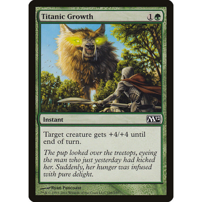 Magic: The Gathering Titanic Growth (198) Lightly Played Foil