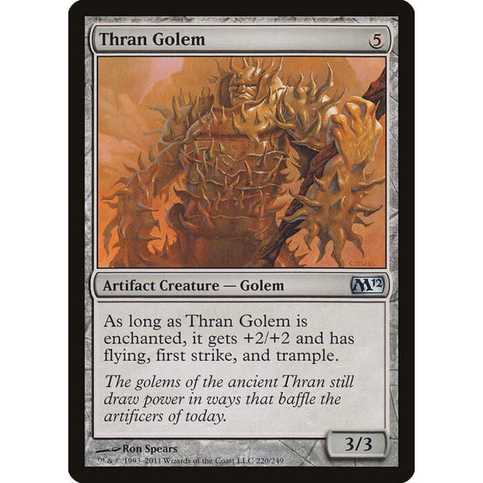 Magic: The Gathering Thran Golem (220) Lightly Played Foil