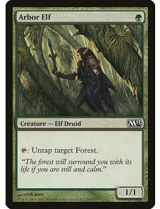 Magic: The Gathering Arbor Elf (160) Damaged