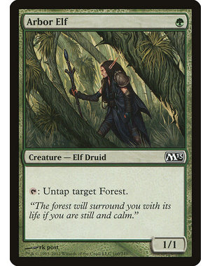 Magic: The Gathering Arbor Elf (160) Damaged