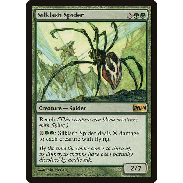 Magic: The Gathering Silklash Spider (191) Moderately Played