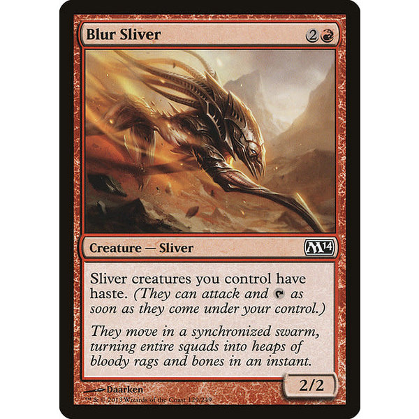 Magic: The Gathering Blur Sliver (129) Lightly Played