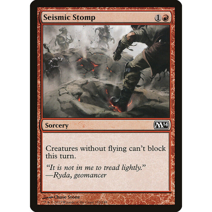 Magic: The Gathering Seismic Stomp (152) Lightly Played Foil
