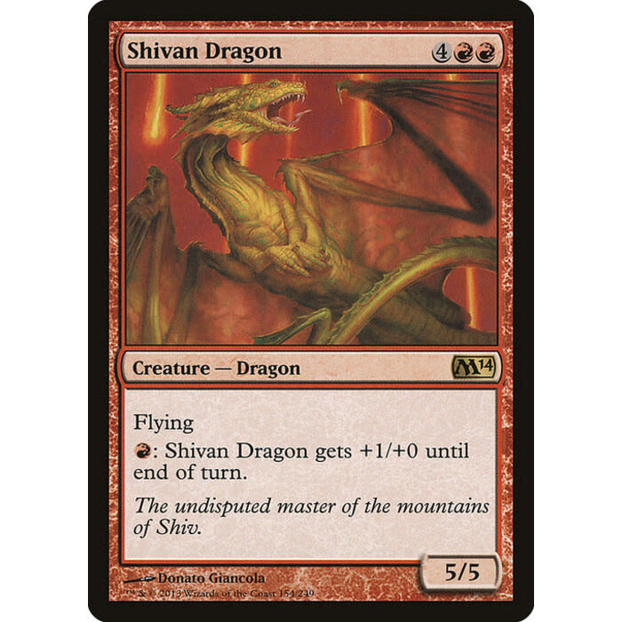 Magic: The Gathering Shivan Dragon (154) Near Mint