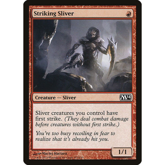 Magic: The Gathering Striking Sliver (157) Lightly Played