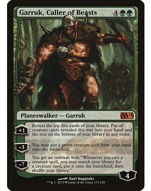 Magic: The Gathering Garruk, Caller of Beasts (172) Lightly Played
