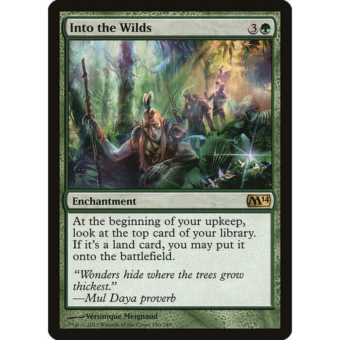 Magic: The Gathering Into the Wilds (180) Moderately Played