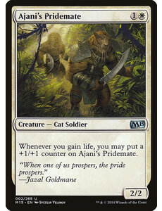 Magic: The Gathering Ajani's Pridemate (002) Moderately Played